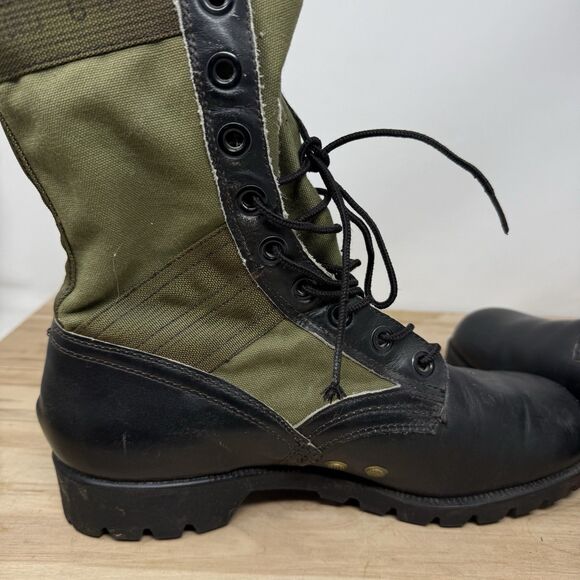 Vintage Militaria 1968 US Army Vietnam War Era Endicott Johnson Jungle Boots 8W - Picture 7 of 16